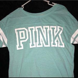 PINK varsity tee